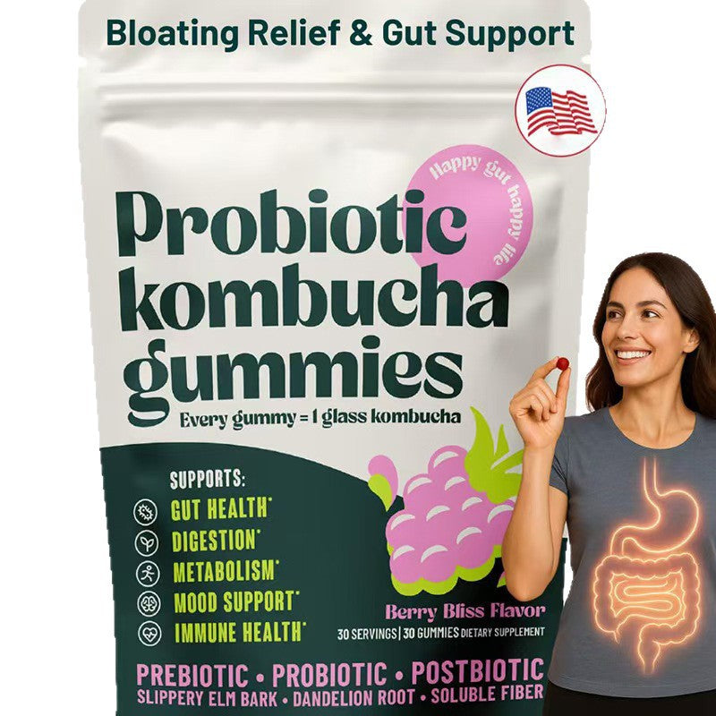 Probiotic Kombucha Gummies 60 Pcs